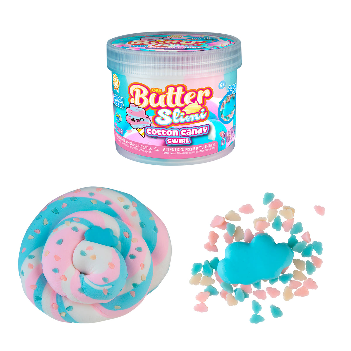 Butter Slimi Cotton Candy Swirl
