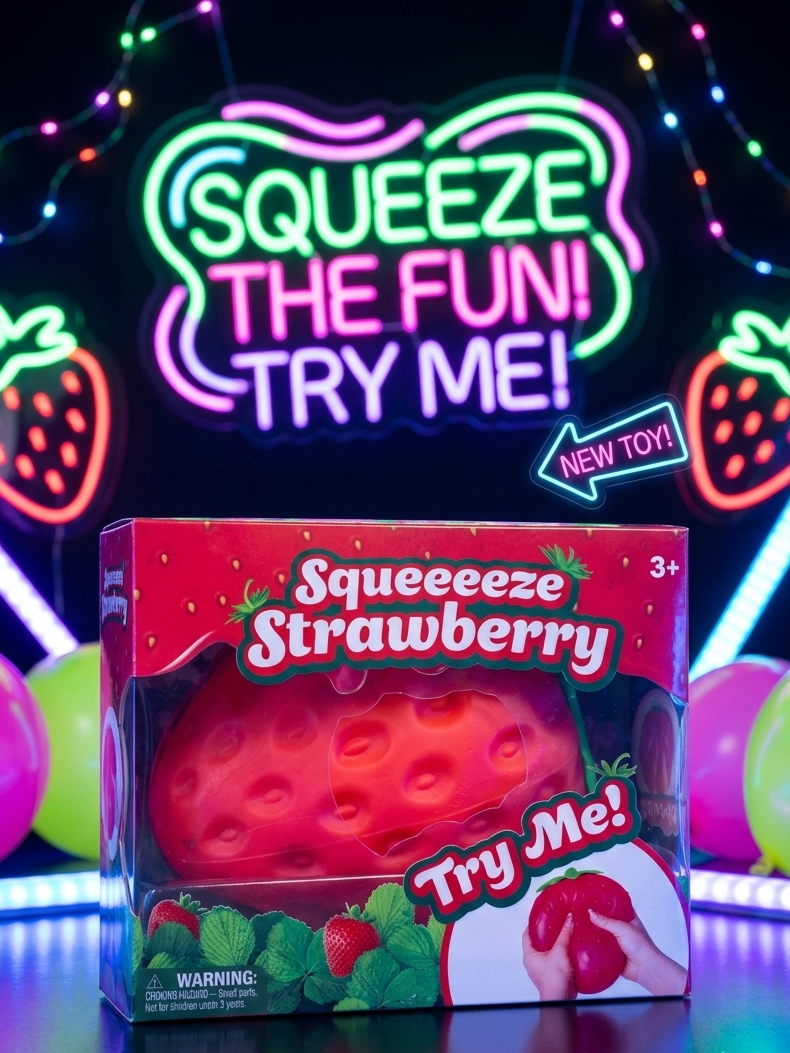 Jumbo Strawberry Squishy